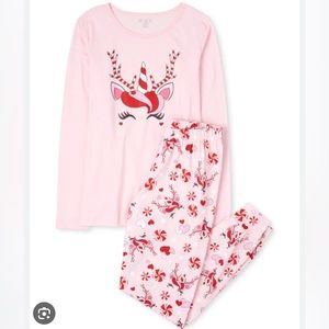 Mommy and Me Christmas Unicorn Pajamas